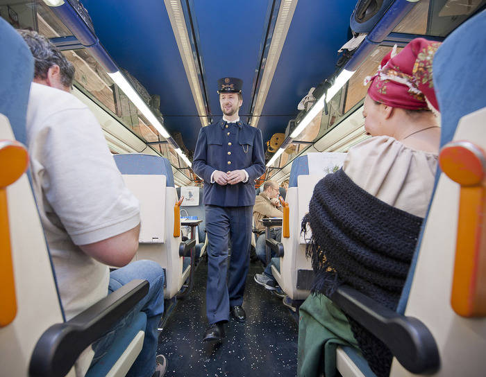 Teatralización en el tren