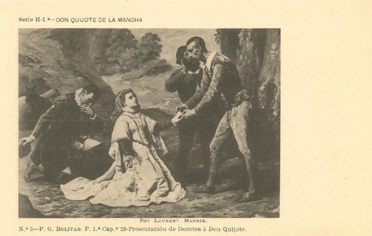 Nº 5. G. Bolívar. Presentación de Dorotea a don Quijote (DQ I, Cap. 29)