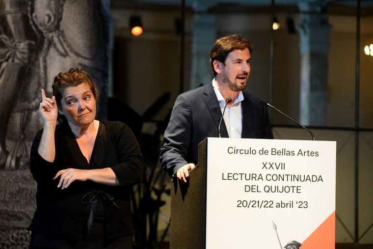 Valerio Rocco Lozano comienzo de la lectura del Quijote