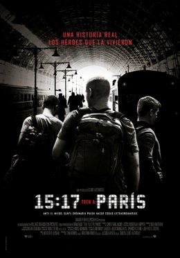 Llega a toda máquina “15:17 tren a París”, coproducida y dirigida por Clint Eastwood