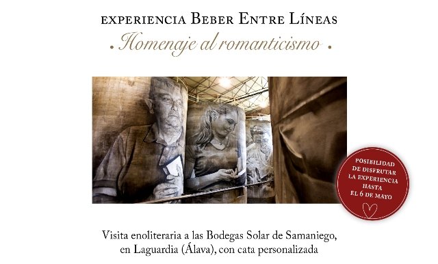 Bodegas Solar de Samaniego propone un homenaje Beber Entre Líneas al romanticismo por San Valentín