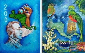 Pintor hondureño gana concurso para la portada de la Antología del Bicentenario de Centroamérica