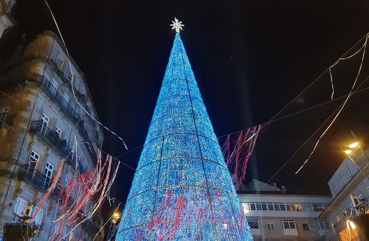 Árbol de Navidad en Vigo
