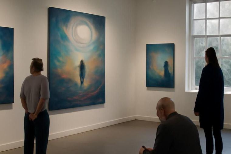 Galería de arte contemporáneo exhibe obras