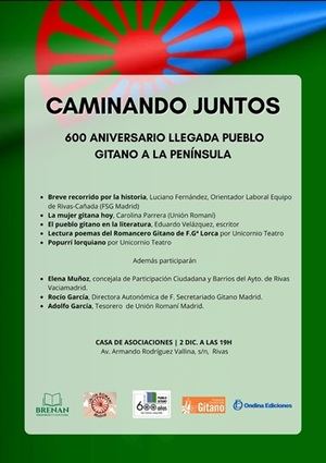 El colectivo Brenan, Progreso y Cultura y Ondina Ediciones organizan una Jornada por el 6º Centenario de la Llegada del pueblo gitano a la Península Ibérica