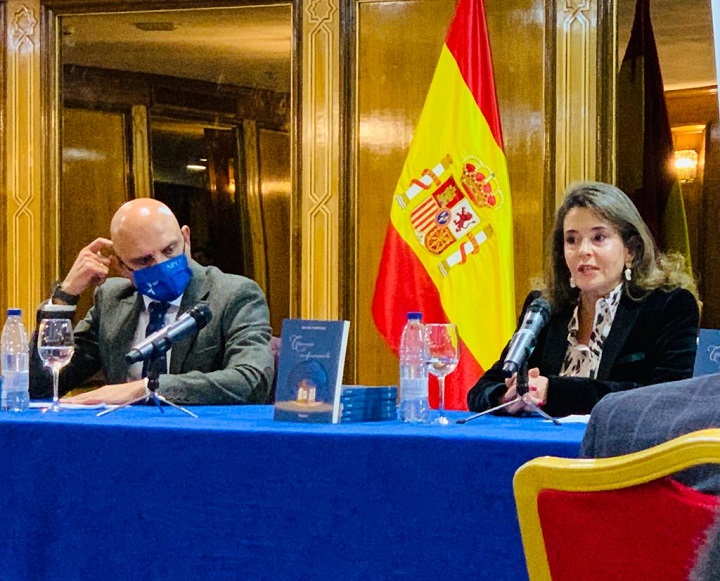 Beatriz Rodríguez el día de la presentación de su libro