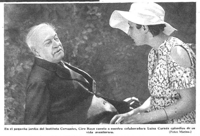 Ciro Bayo con Luisa Carnés en su vejez