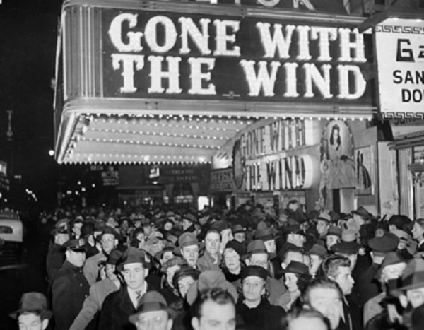 Estreno de la película 'Gone with the wind'