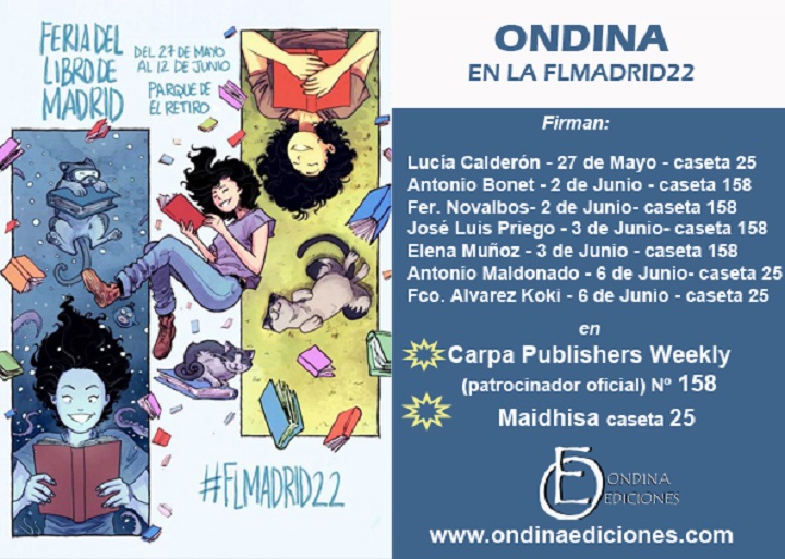 Ediciones Ondina en la Feria del Libro de Madrid