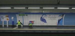 El Metro de Madrid se viste de Galdós, con motivo del centenario del escritor