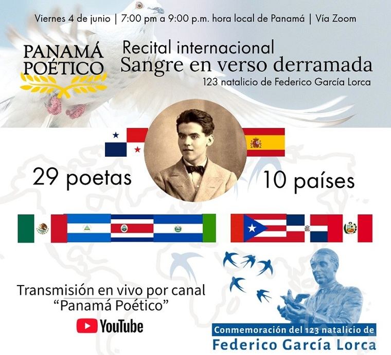Recital poético en homenaje al 123 aniversario del natalicio de Federico García Lorca