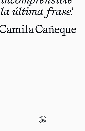 "La última frase", de Camila Cañeque