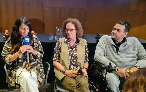 María Larrea, Empar Fernández y Juan Ramón Biedma