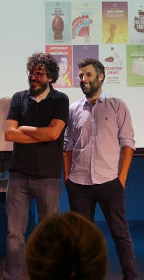 Nacho Carretero y uno de sus editores