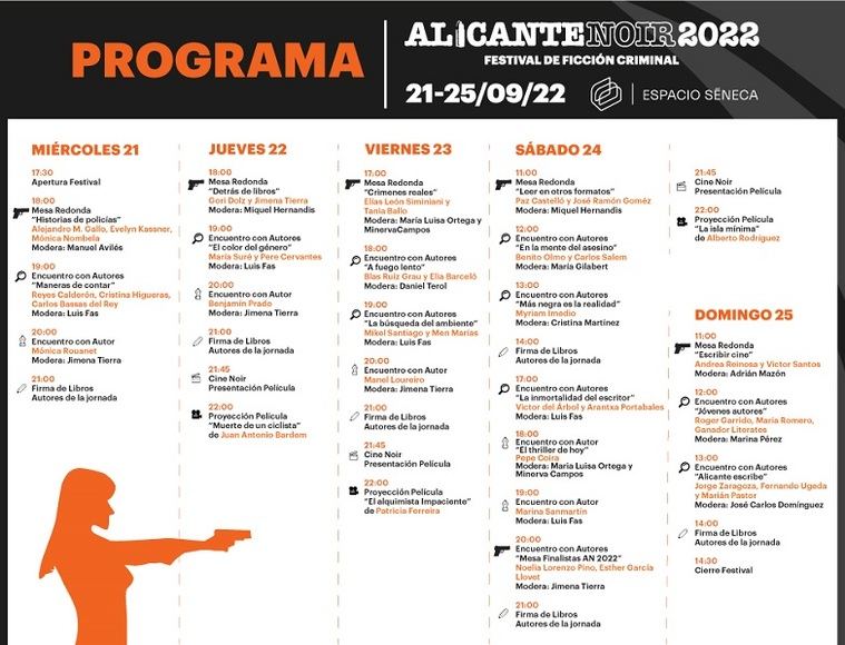 Programa de Alicante Noir