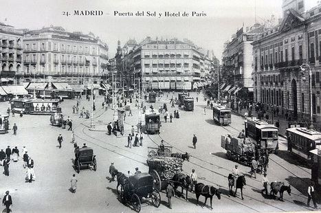 Postal Puerta del Sol. Madrid 1900