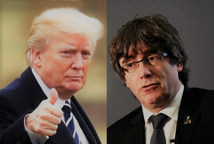 Donald Trump y Carles Puigdemont