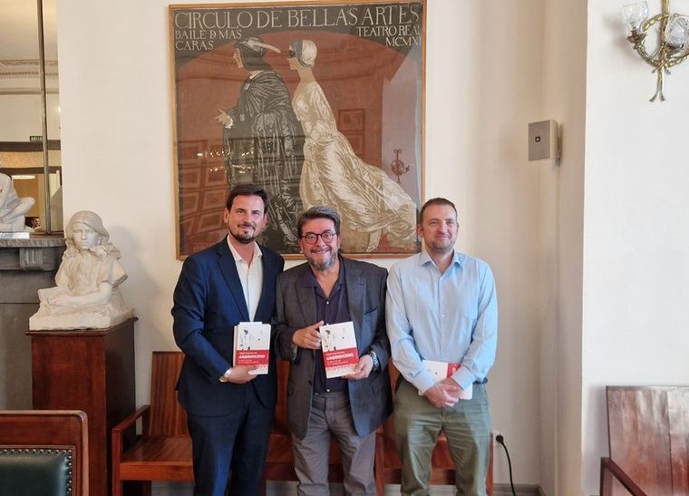 Valerio Rocco Lozano, Miguel Ángel Serrano y Jorge Corrales