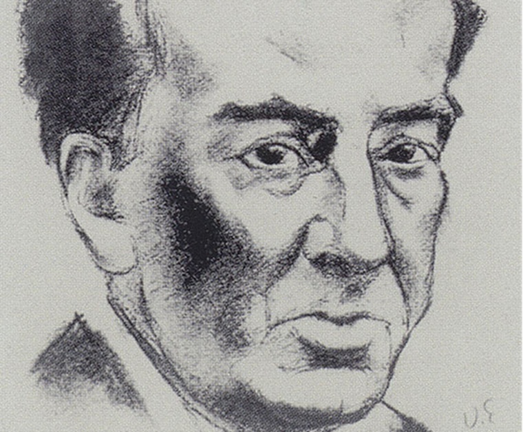 Antonio Machado, retratado por Daniel Vázquez Diaz