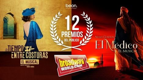 beon. Entertainment arrasa en los Premios BroadwayWorld Spain con 12 galardones con “El tiempo entre costuras” y “El Médico”