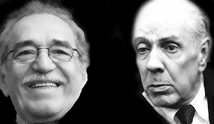 Gabriel García Márquez y Jorge Luis Borges