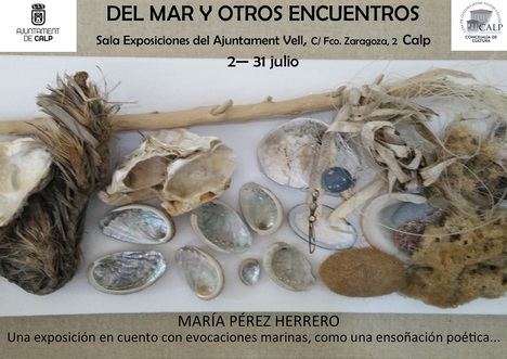 Cartel de la exposición 'Del mar y otros encuentros'