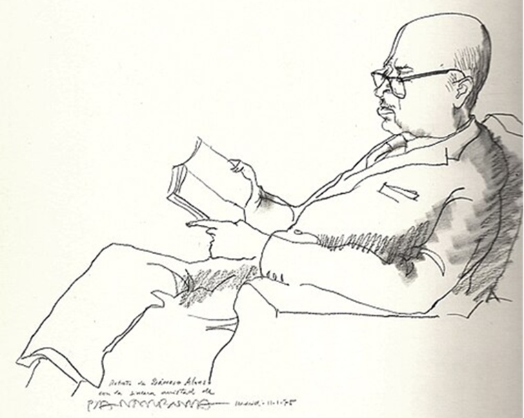 DÁMASO ALONSO (1898-1990) [Retratado por Josep Pla-Narbona]