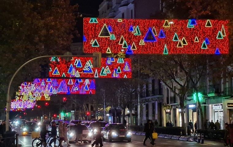 Iluminación del barrio de Argüelles