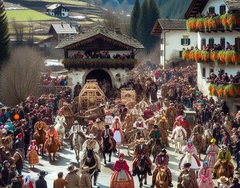Carnavales en el pueblo
