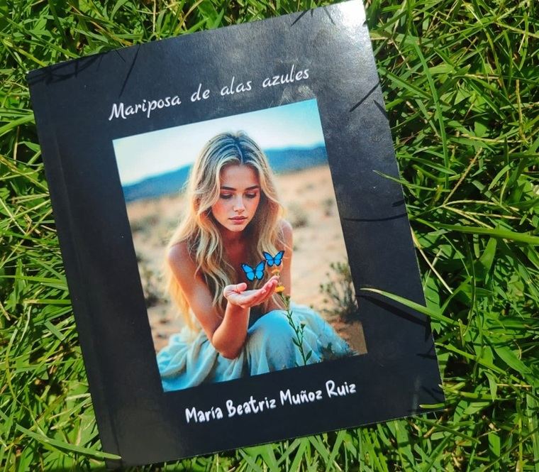 Mariposa de alas azules