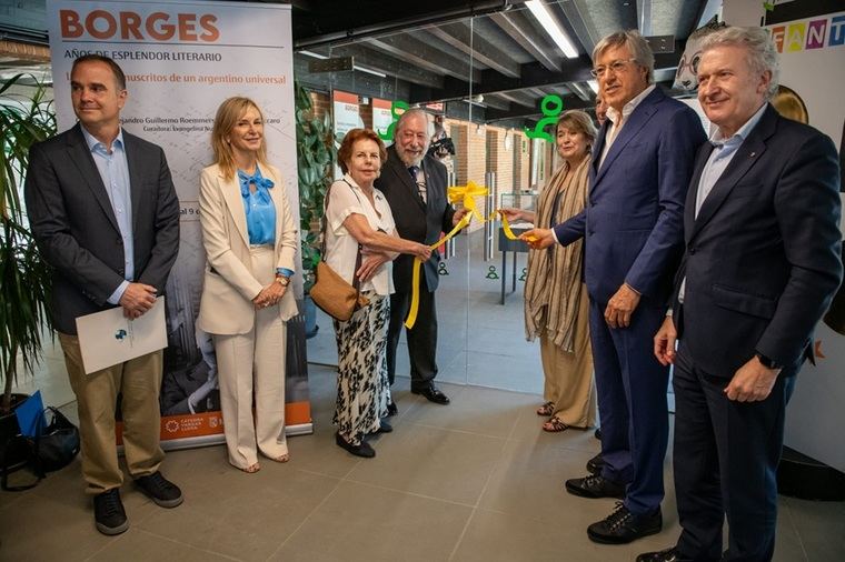 Inauguración de la exposición sobre Borges