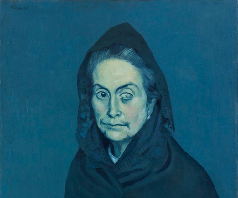 Pabo Picasso: La Celestina, 1904. Óleo sobre lienzo, 70 x 56 cm. París, Musée Picasso. (fragmento del cuadro)