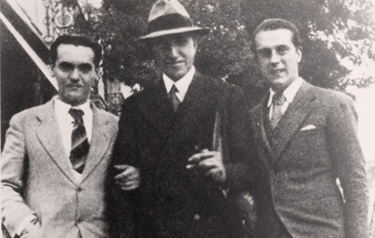 García Lorca, Salinas y Alberti en Madrid, en 1927