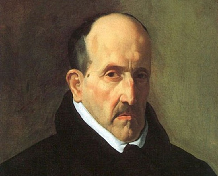 Copia del retrato de Luis de Góngora efectuado por de Diego Velázquez. Óleo sobre lienzo.