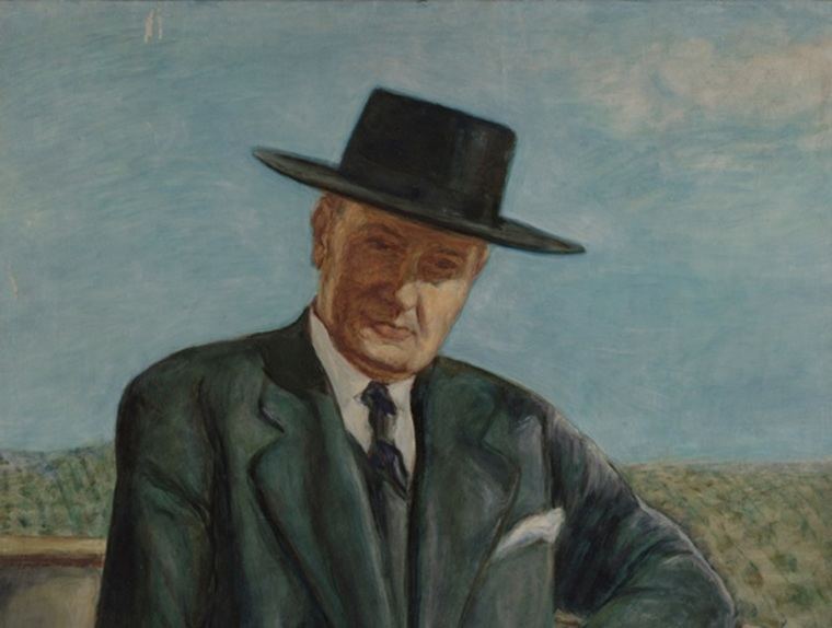 Manuel Machado retratado por su hermano, José Machado Ruiz. Hacia 1940