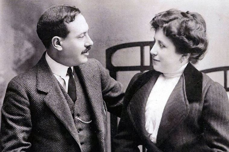 Manuel Machado y Eulalia Cáceres, en un retrato de 1910. INSTITUCIÓN FERNÁN GONZÁLEZ