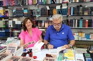 Pasando calor en la Feria del Libro de Madrid