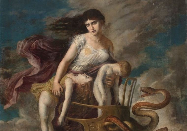 Medea y sus hijos muertos