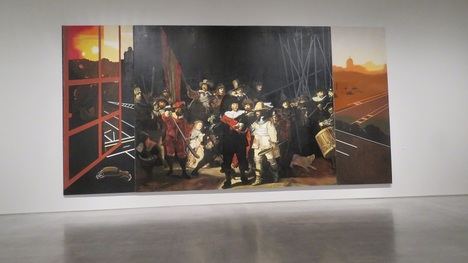 Ronda de noche con porras, 1976. Eduardo Arroyo