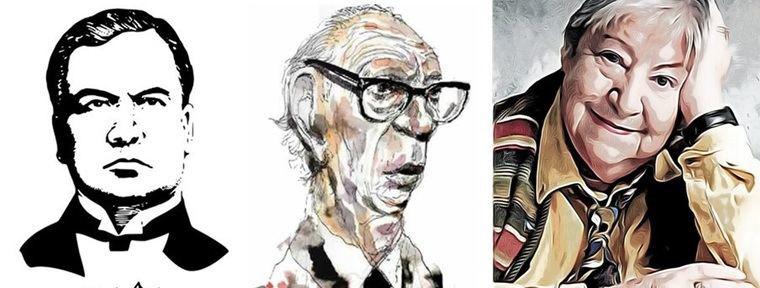 Rubén Darío, José María Pemán y Gloria Fuertes