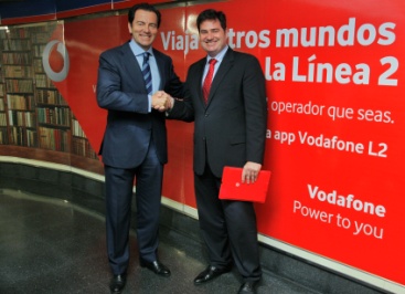 Vodafone lanza un App que permitirá a los usuarios de la linea 2 de Metro de Madrid descargarse un libro al mes de forma gratuita