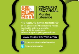 Continúa abierta la inscripción al Concurso Provincial de Murales Literarios