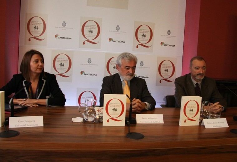 Rosa Junqueras, Darío Villanueva y Arturo Pérez-Reverte