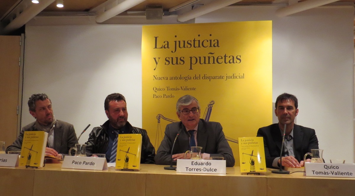 Presentación del libro “La justicia y sus puñetas”, de Quico Tomás- Valiente y Paco Pardo, editado por Plaza & Janés