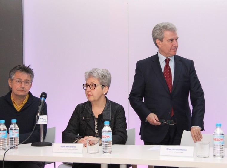 Eric Fonteneau, Agnès Marcetteau y César Antonio Molina