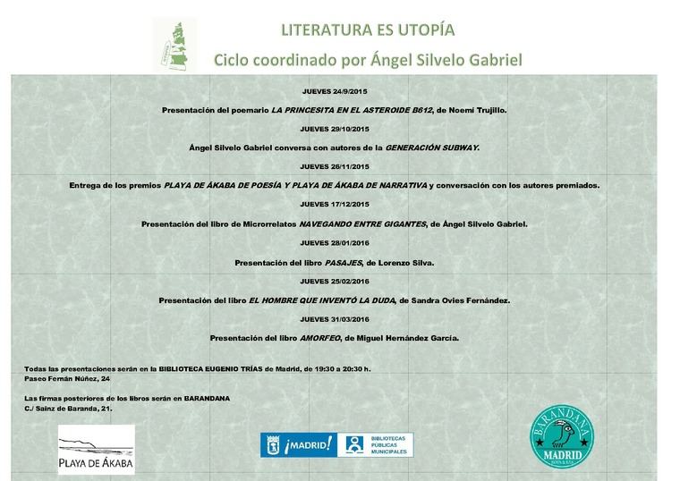 Literatura es utopía