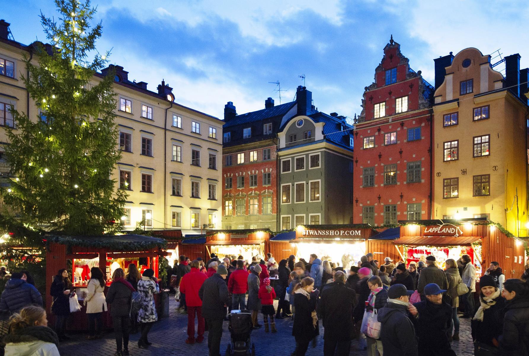 La capital de Suecia se llena de vida por Navidad