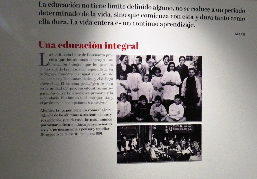 Presentación de la exposición “El maestro de la España moderna. Francisco Giner de los Ríos y la Institución Libre de Enseñanza”