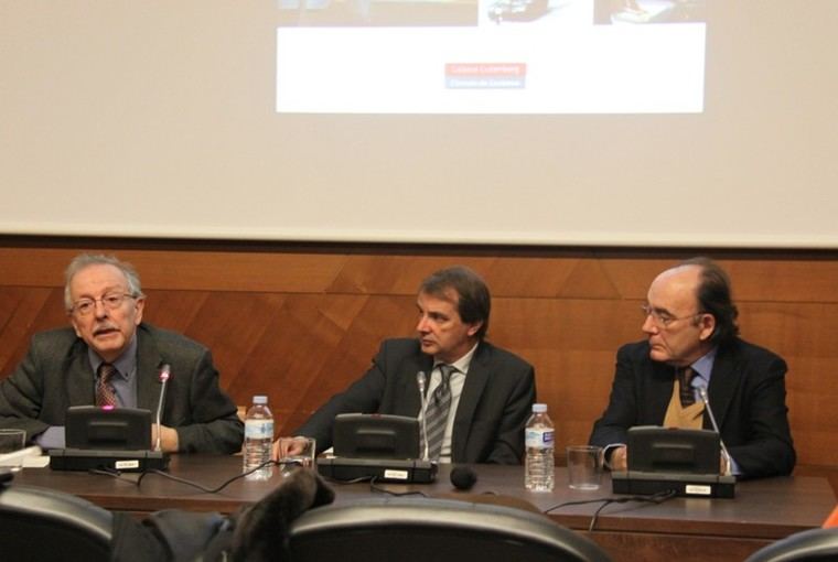 Juan Pablo Fusi, Joan Tarrida y Francisco Calvo Serraller