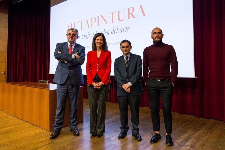 De izquierda a derecha: Miguel Falomir, Director Adjunto de Conservación e Investigación del Museo del Prado; Nuria de Miguel, Secretaria General de la Fundación Amigos Museo del Prado; Javier Portús, Jefe de Conservación de Pintura Española (hasta 1700) del Museo Nacional del Prado y comisario de la muestra; y Jaime de los Santos, Director General Promoción Cultural de la Comunidad de Madrid